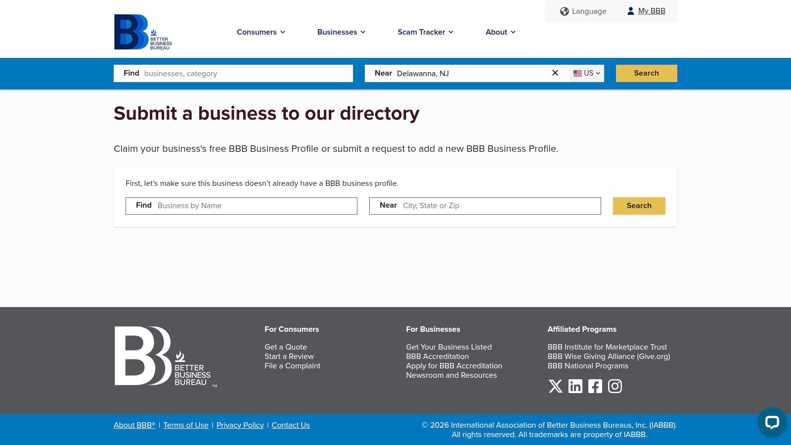 Better Business Bureau (BBB)