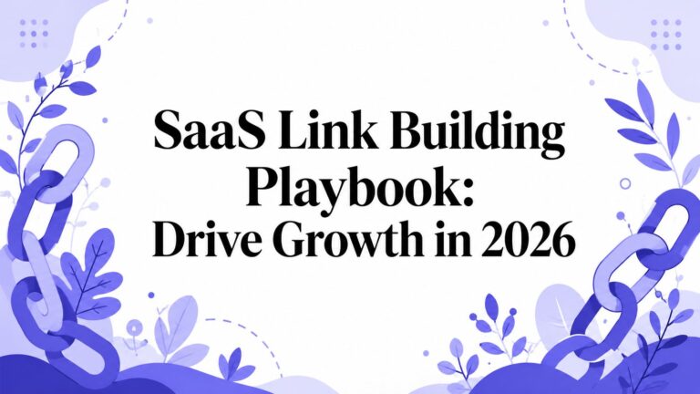 SaaS Link Building Playbook: Drive Growth in 2026