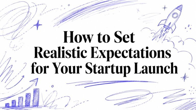 Startup Launch Expectations Graphic Banner
