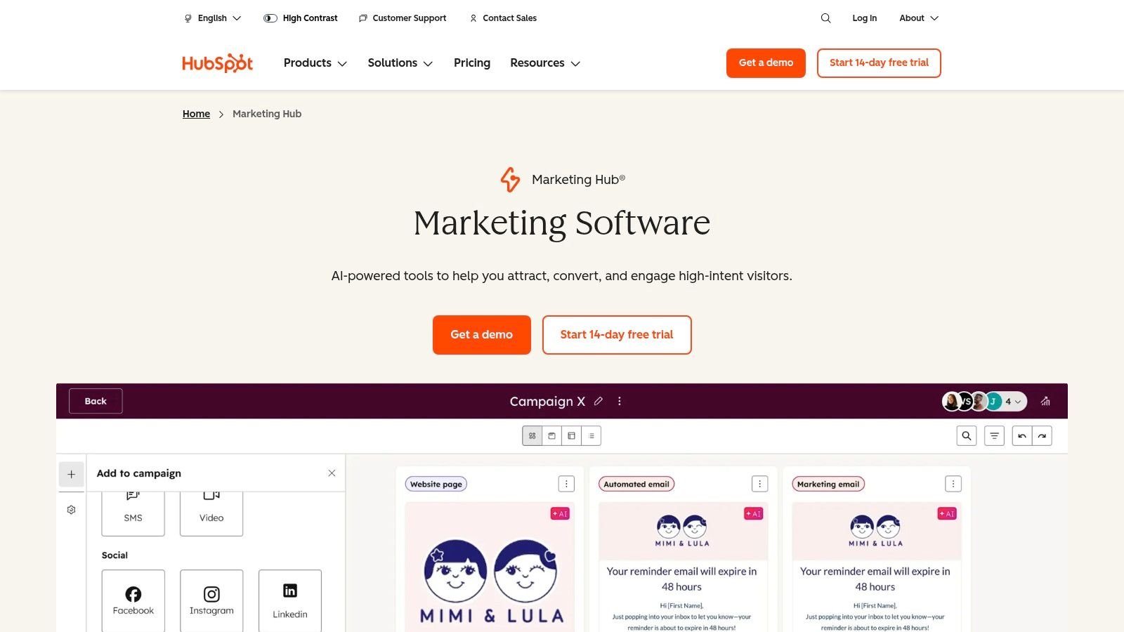 HubSpot Marketing Hub