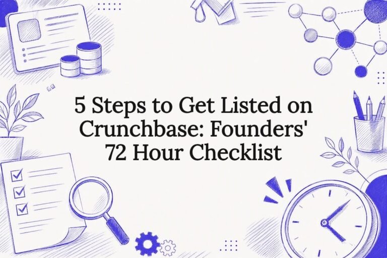 Crunchbase listing checklist title card