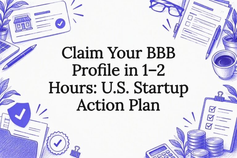 Decorative BBB profile action plan title card