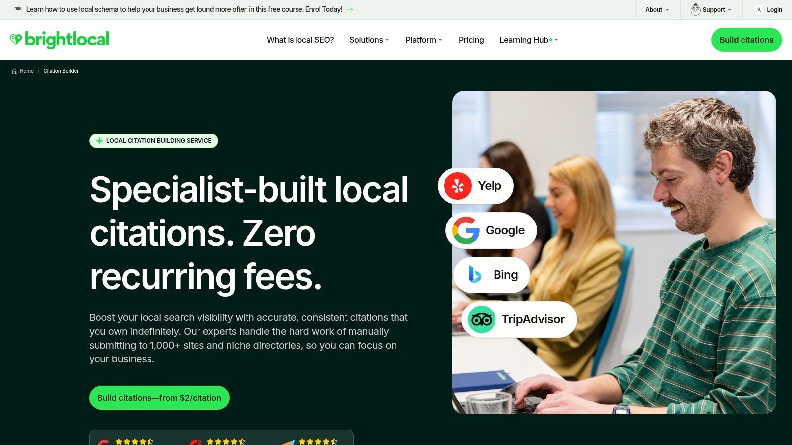 BrightLocal Citation Builder