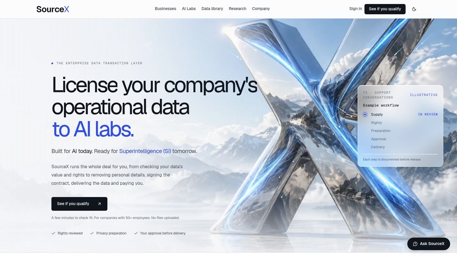 Screenshot from https://sourcex.si