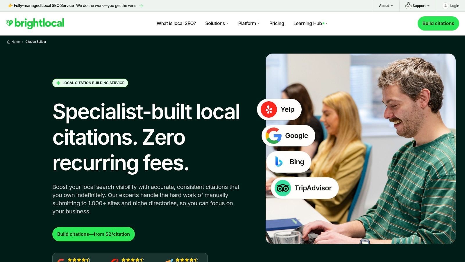 BrightLocal Citation Builder