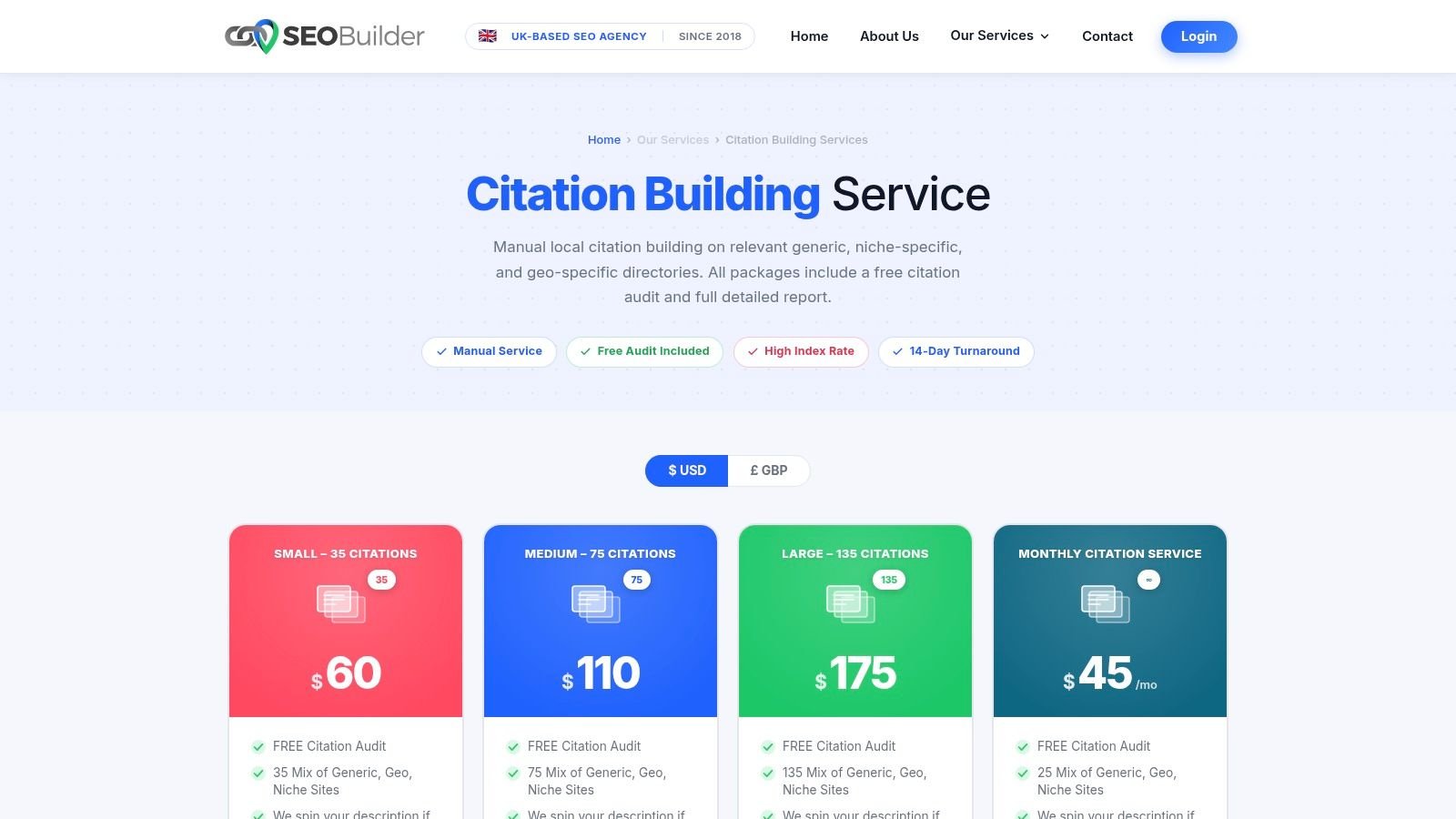 SEOBuilder Citation Building