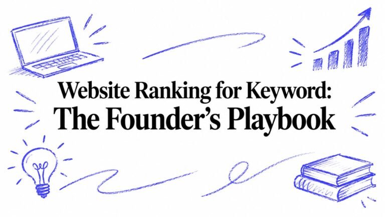 Website Ranking for Keyword: The Founder’s Playbook